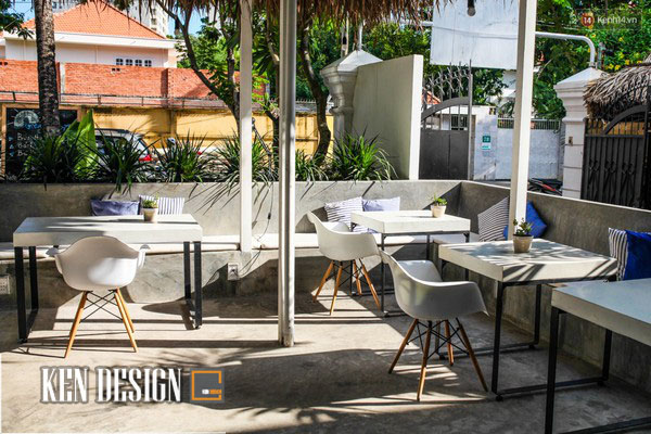 Thiết kế quán cafe xanh mướt mát Sài Gòn
